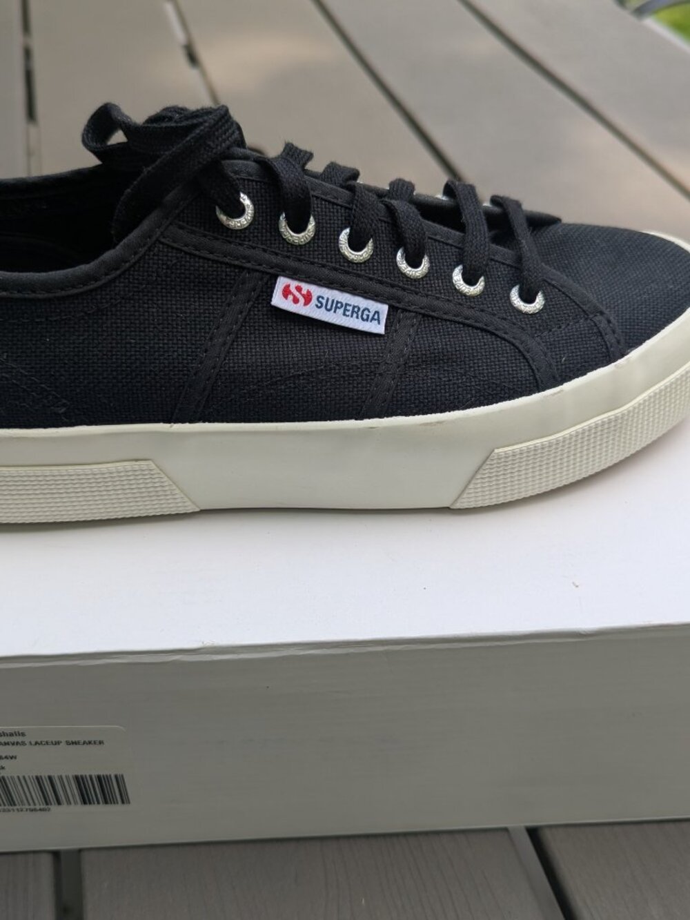 Superga	PLATFORM CANVAS LACEUP SNEAKER Women's 8.5 NIB